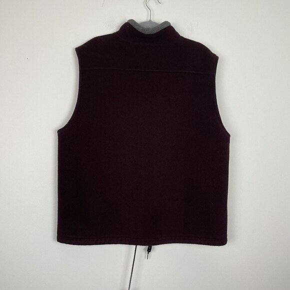 Eddie Bauer Red Fleece Vest Polartec Vintage Mens Size Large - Picture 7 of 7